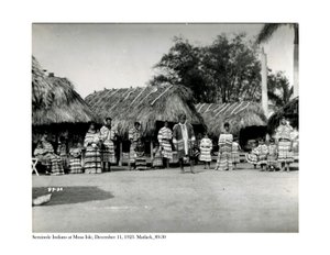 Seminole indiánok a Musa-szigeten, 1923. december 11